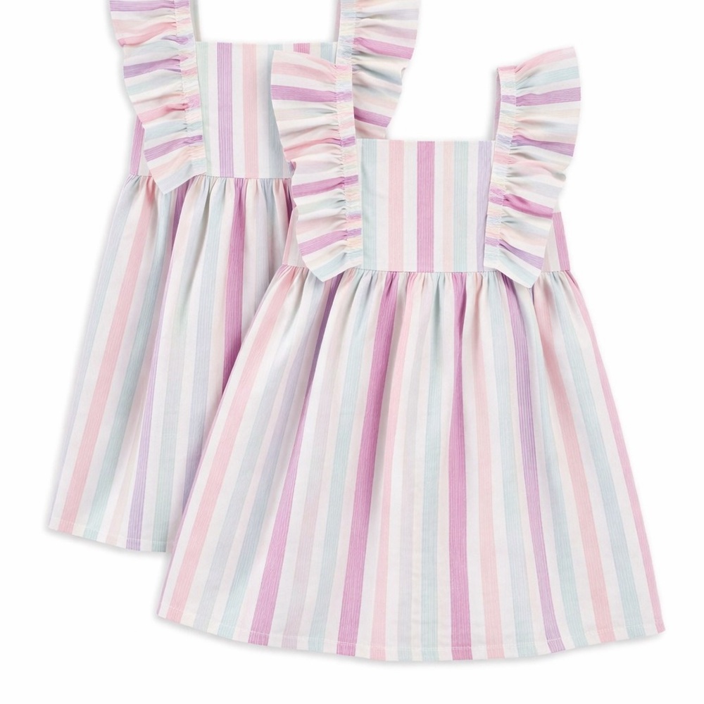 Carter's Multicolor Striped Dresses